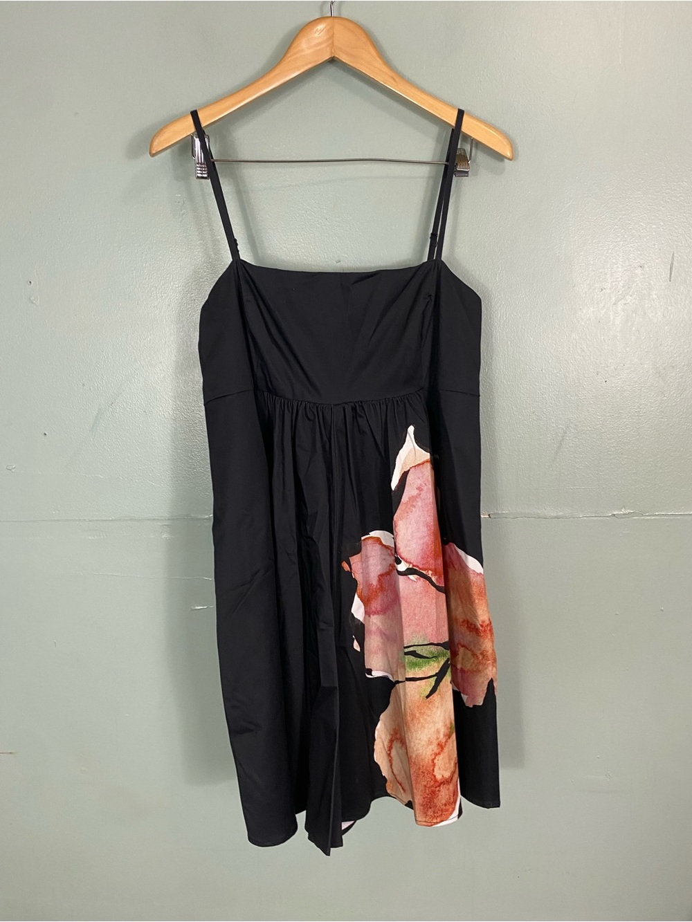 Hutch Black Floral Romper Large Petite